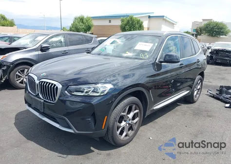 2022 BMW X3 xDrive30I из США, поврежденный, VIN 5UX53DP07N9M15554